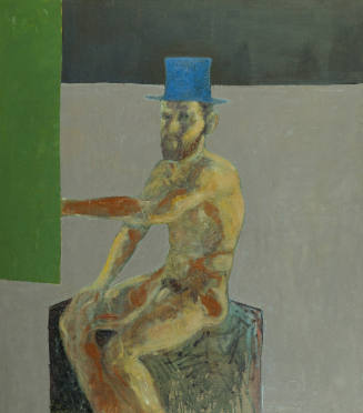 Self-Portrait in Blue Hat