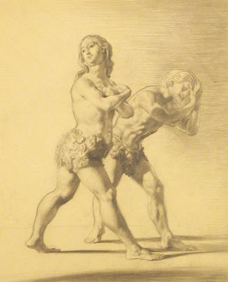 Sketch of Adam and Eve Sculptures by Alonso Cano