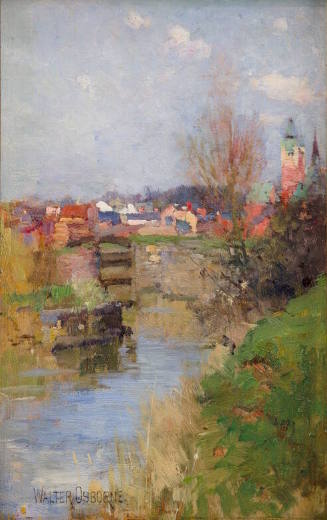 Village with Stream