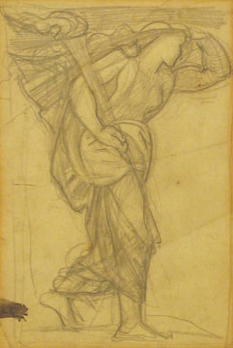 Drawing (a) Woman with Torch