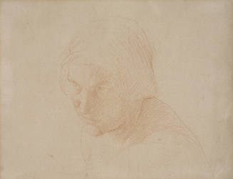 Drawing (e) [Study: Head of a Woman]