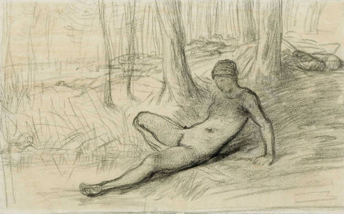 Studies for 'The Bather' [1 of 2 Drawings]