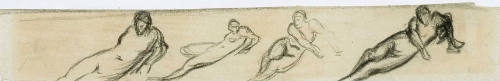 Studies for 'The Bather' [2 of 2 Drawings]