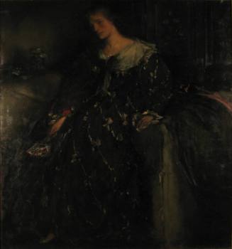 The Lady with the Green Fan (Portrait of Mrs Hacon)