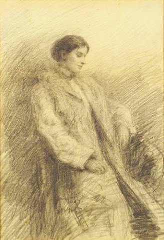 Sketch of a Woman (wearing a coat)