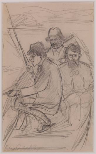 J. M. Synge, W. B. Yeats and A.E. Fishing from a Boat