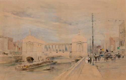 Proposed Bridge Gallery, distant front view