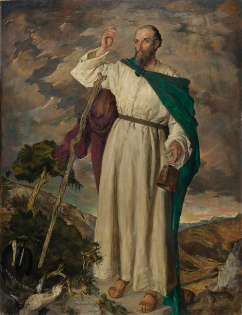 St Patrick Climbs Croagh Patrick