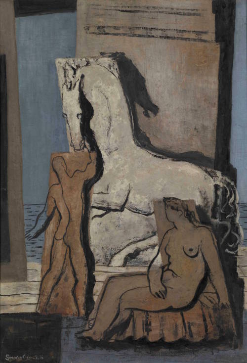 Figures and Horse (Composition)