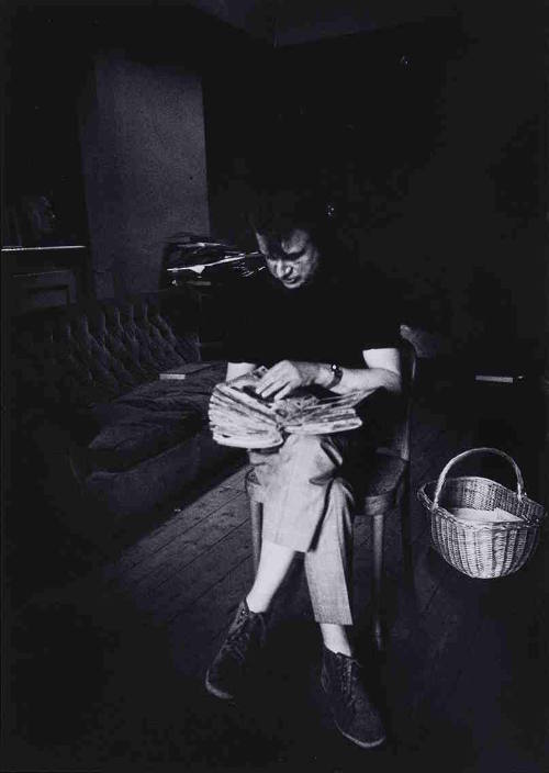 Francis Bacon at 7 Reece Mews, London, during the Dead Elephant Interviews
