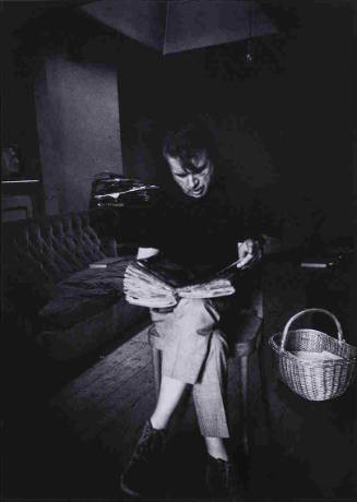 Francis Bacon at 7 Reece Mews, London during the Dead Elephant Interviews