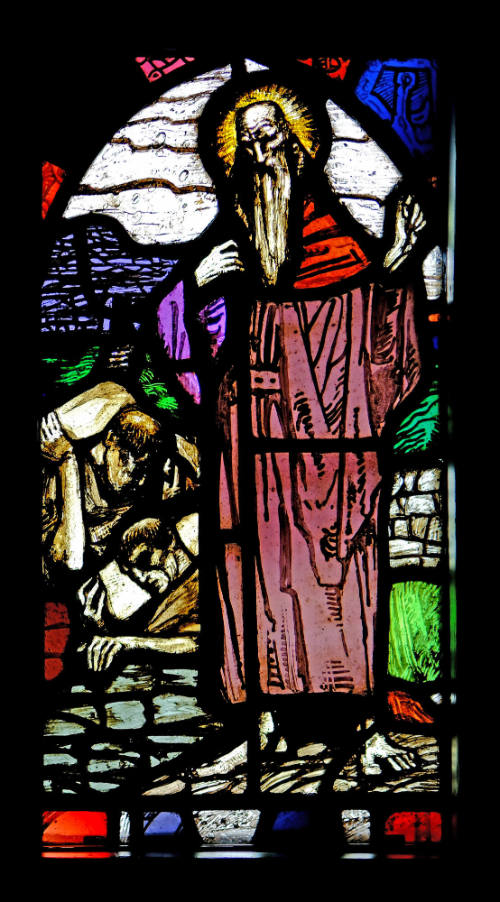 The Life of St Colman MacDuagh (middle panel)