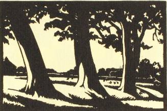 3. Trees at Oxenbridge [3 of 12 Wood Engravings]