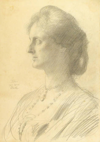 Sketch of Mrs Shine