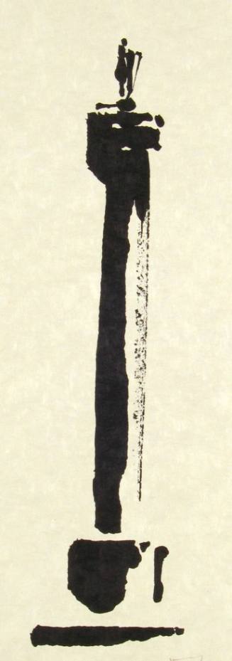 13. The Pillar  (1/35)  [13 of 22 prints from Shadows by Louis le Brocquy]