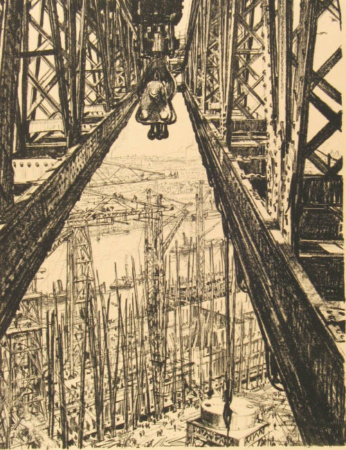 No. 33 "A Ship-yard seen from a Big Crane"